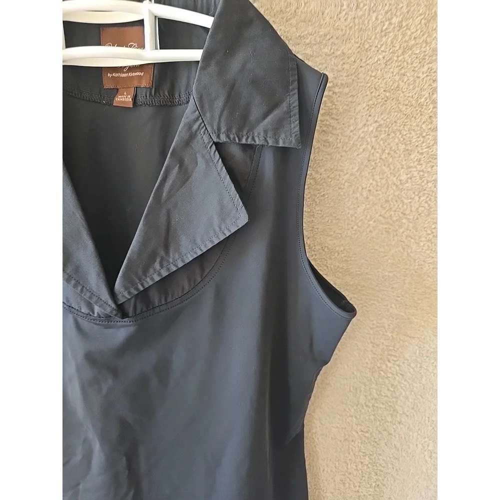 Under‎ Cover Agent By Kathleen Kirkwood Women's Blouse Black Sleeveless Size L